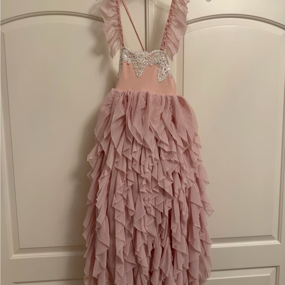 Dollcake Pink Lemonade Dress Frock Special Birthday Party Holiday sz 6 years - Picture 4 of 8